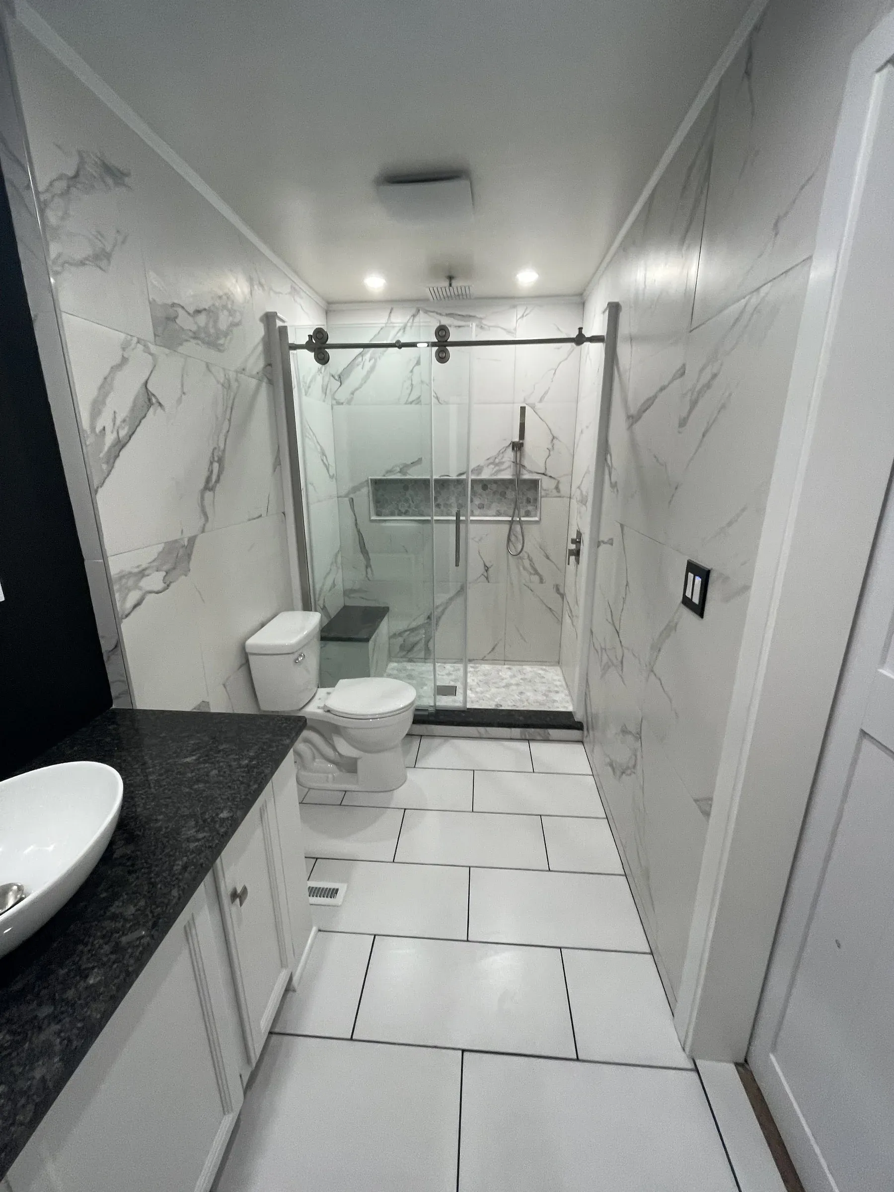 Bathroom remodel by Zavala & Sons