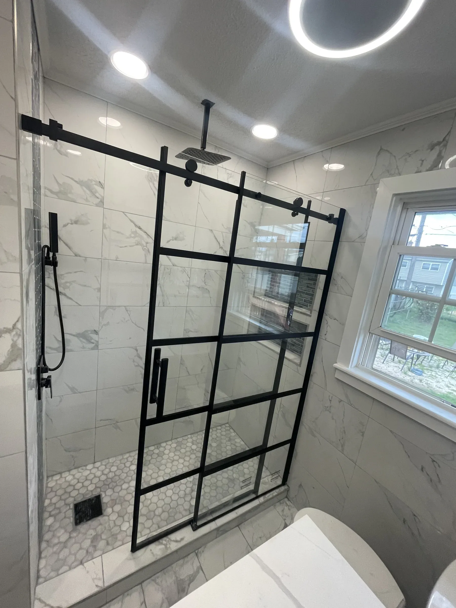 Bathroom remodel detail by Zavala & Sons