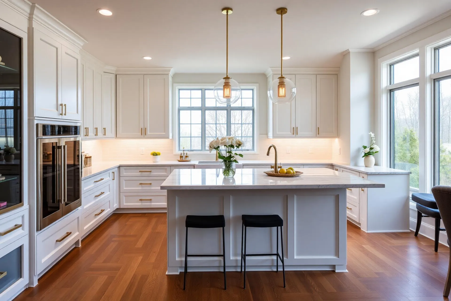 Modern white kitchen remodel